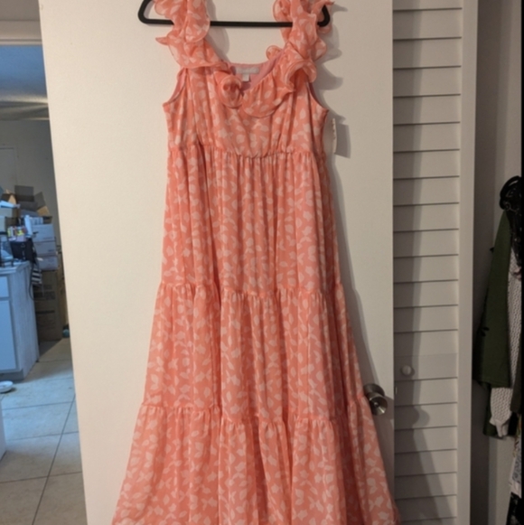 New Chelsea28 Light Pink Floral Dress NWT - Picture 6 of 7